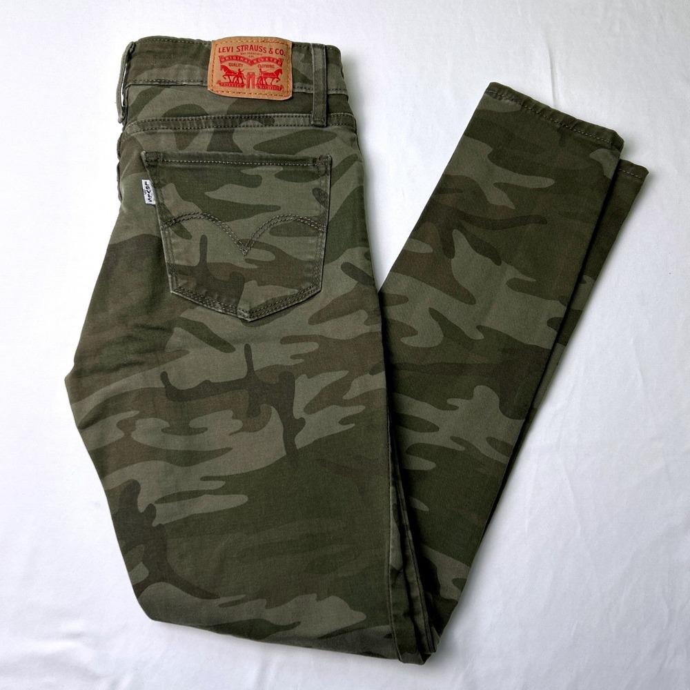 Levi's Women's Skinny Camo Jeans - Olive Green